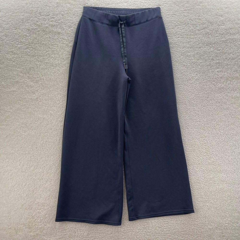 Spanx Sweatpants Womens XL Blue AirEssentials Wide Leg Baggy Lounge Comfort